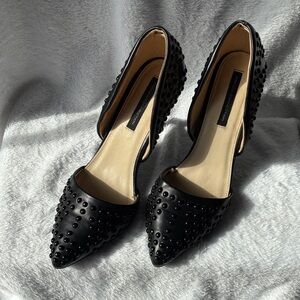 Black Studded Heels by French Connection